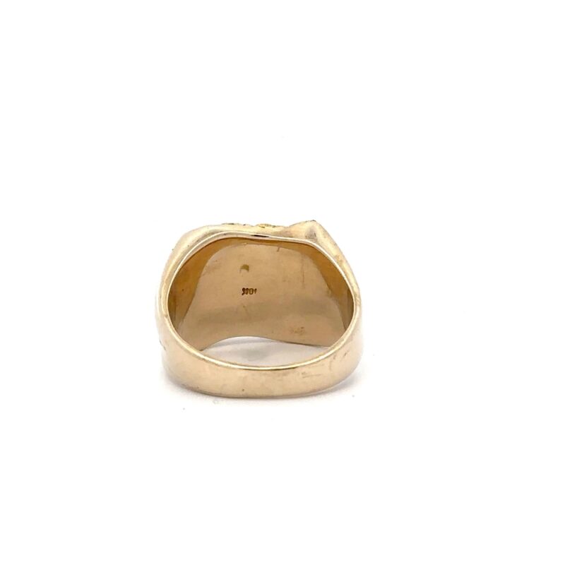 Estate Men's Nugget Ring - Image 4