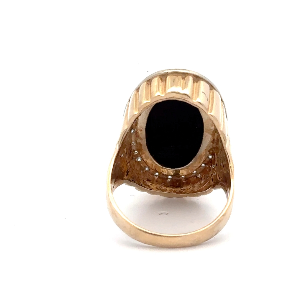 Estate Lady's Black Onyx Ring - Image 4