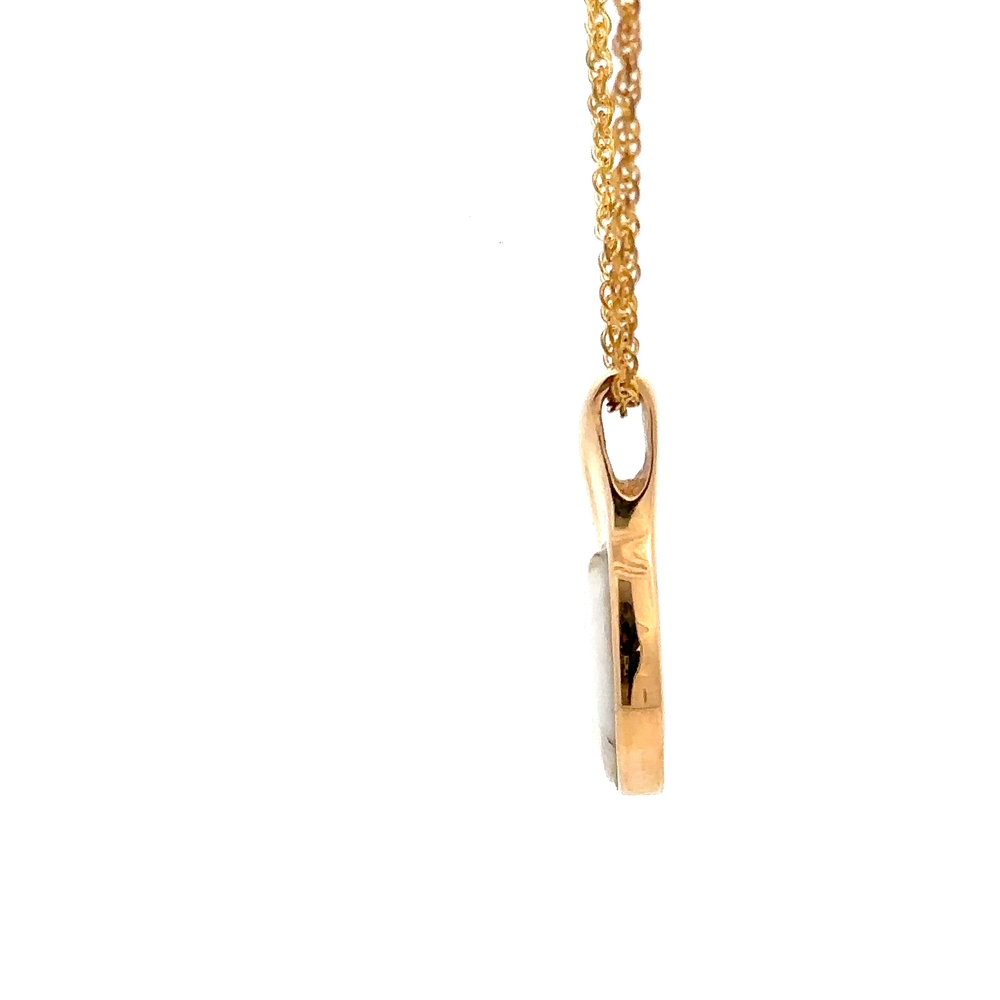 14K Gold Quartz Pendent PSC104QX - Image 4