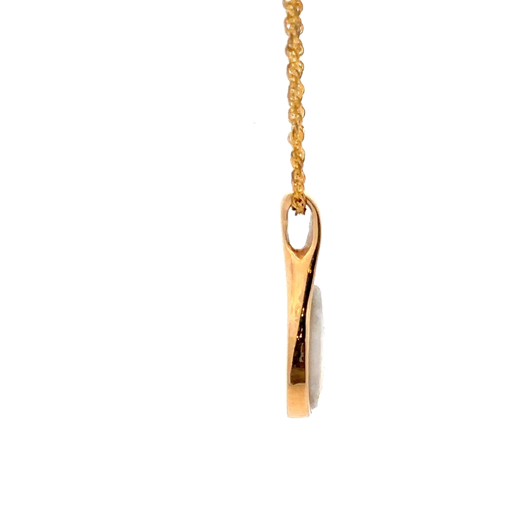 14K Gold Quartz Pendent PSC104QX - Image 3