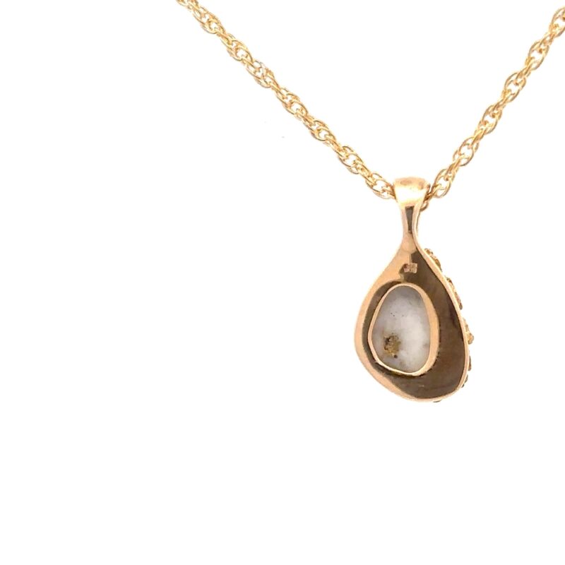Gold Nugget & Gold Quartz Pendant PSC126QX - Image 3
