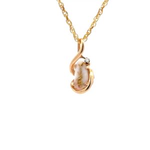 Gold Quartz Pendant PN784SDQX
