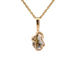 Gold Quartz Pendant PN1079Q