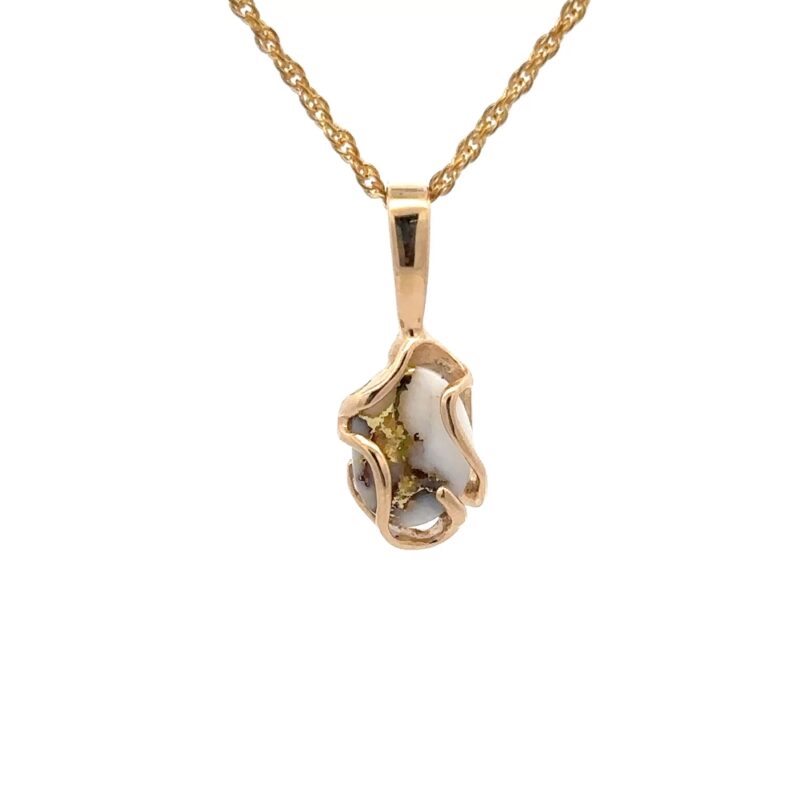 Gold Quartz Pendant PN1079Q
