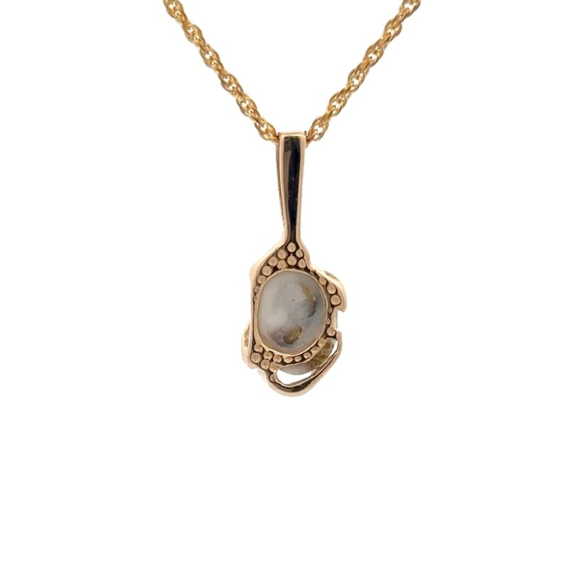 Gold Quartz Pendant PN1079Q - Image 4