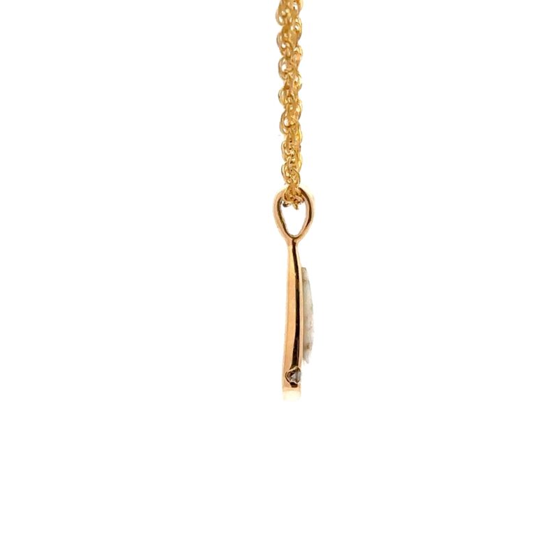 Traigle Gold Quartz Pendants & Diamonds PN1058DQ - Image 4