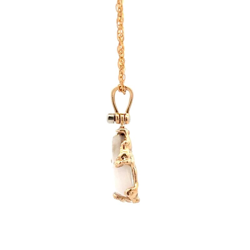 Free Form Gold Quartz Pendant - Image 3