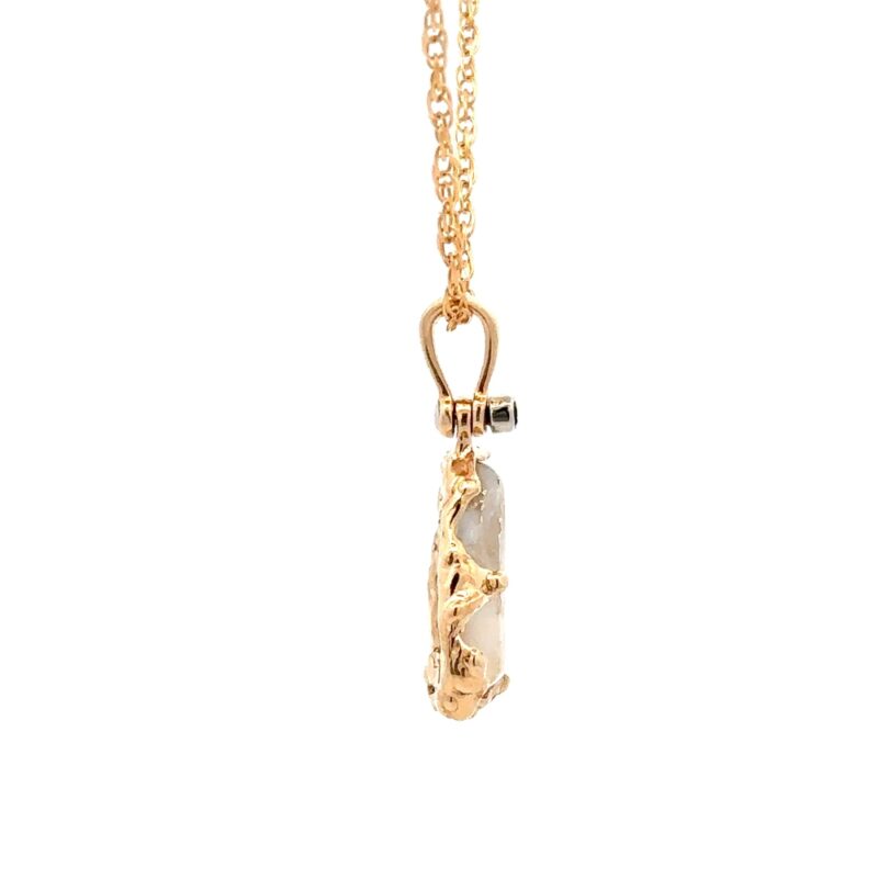 Free Form Gold Quartz Pendant - Image 2