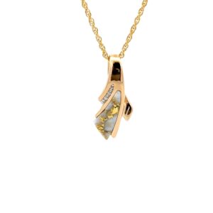 Gold Quartz Pendant PDL8SD8QX