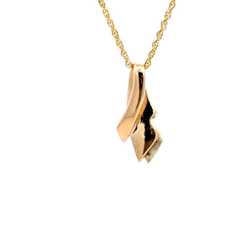 Gold Quartz Pendant PDL8SD8QX - Image 2
