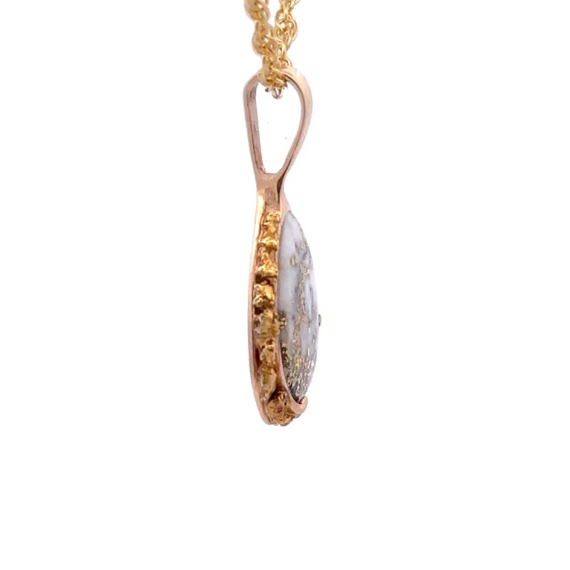 Nugget & Gold Quartz Pendant PSC105LQ - Image 2