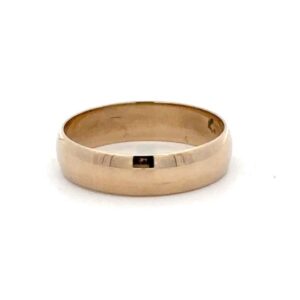 Estate Plain Polished Gold Band