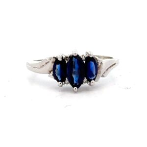Estate Synthetic Sapphire Ring
