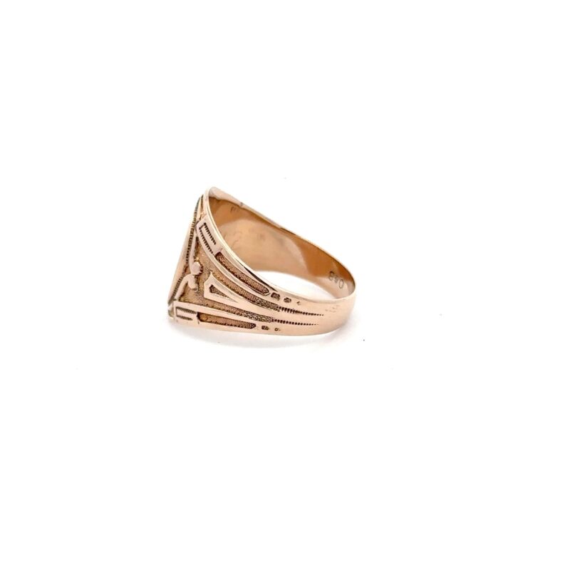 Estate Cross Gold Ring - Image 4