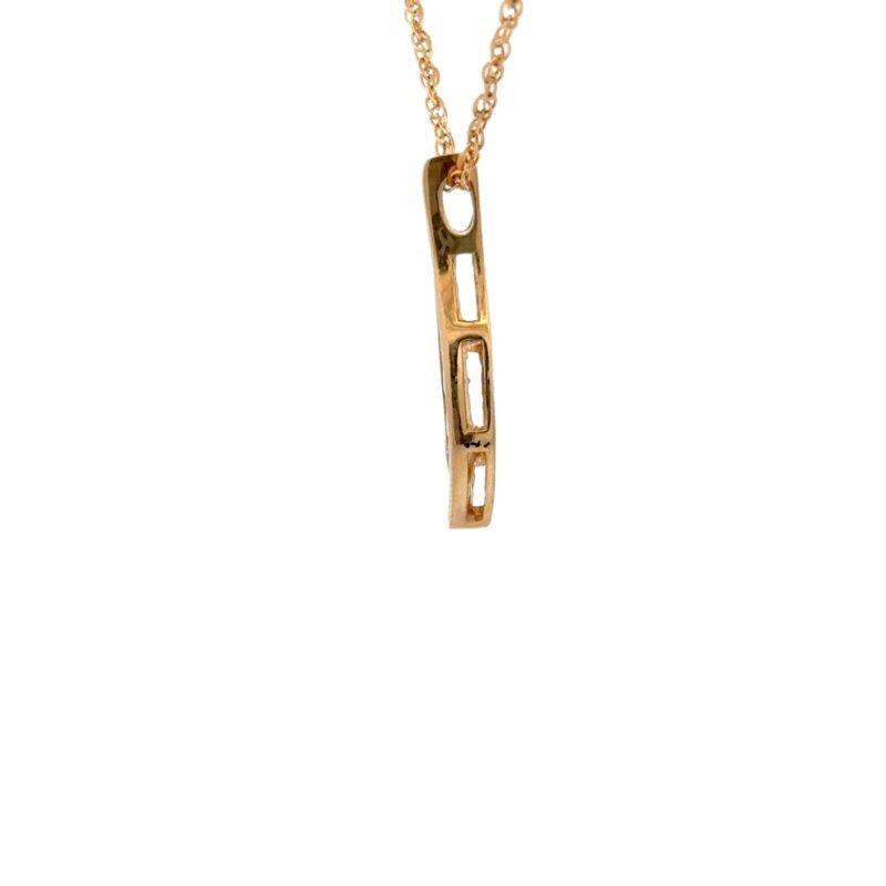 Estate Diamond Pendant - Image 4