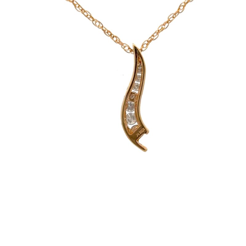 Estate Diamond Pendant - Image 2