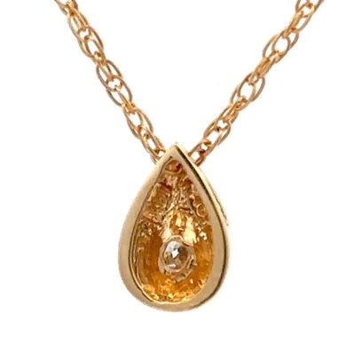 Estate Diamond Pendant - Image 3