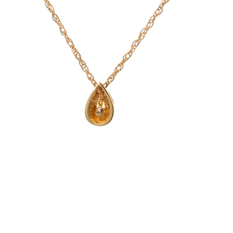 Estate Diamond Pendant - Image 2