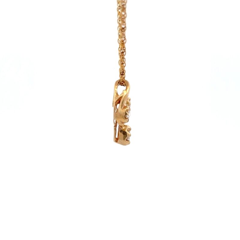 Estate Diamond Pendant - Image 2