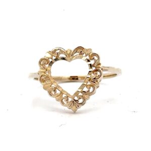 Estate Gold Heart Ring