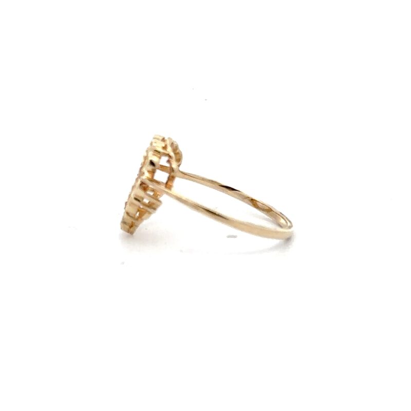 Estate Gold Heart Ring - Image 4