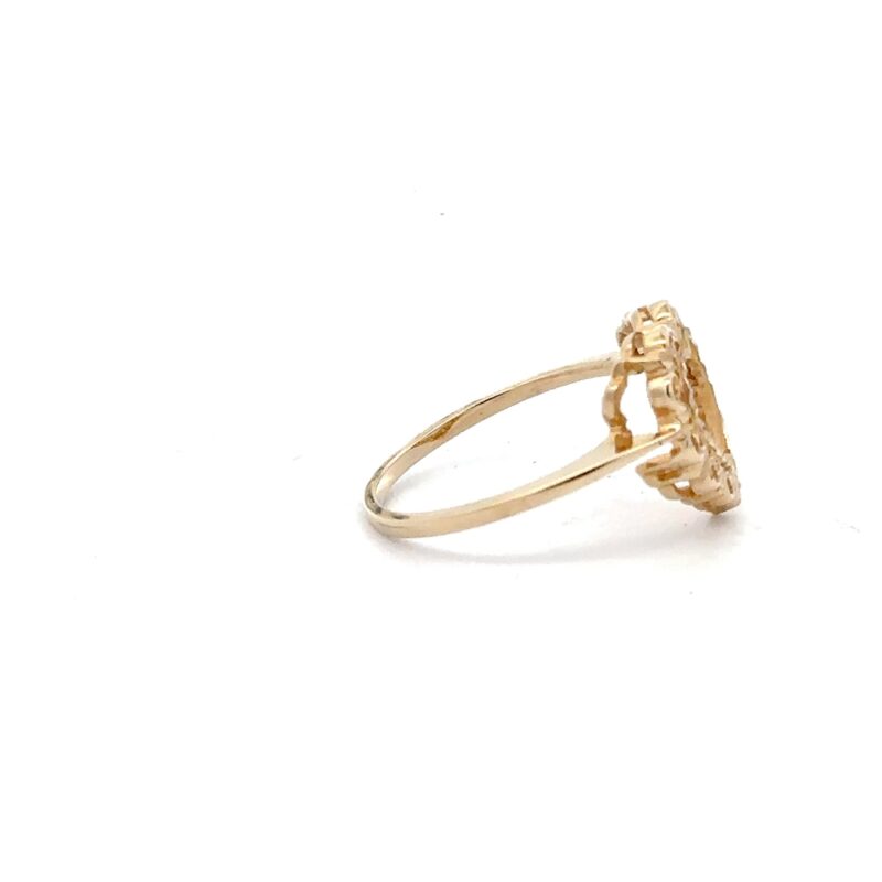 Estate Gold Heart Ring - Image 2