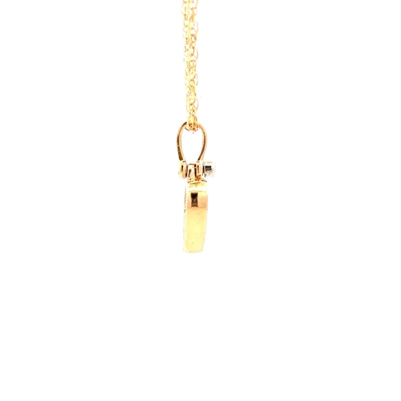 Gold Quartz Heart Pendant FF217G2 - Image 4