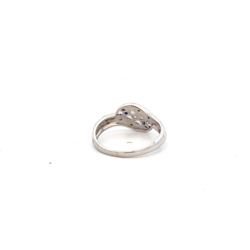 Estate Ladies Sapphire & Diamond Ring - Image 4