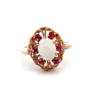 Estate Ruby & Opal Ring