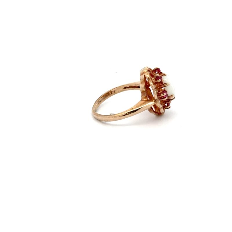 Estate Ruby & Opal Ring - Image 4