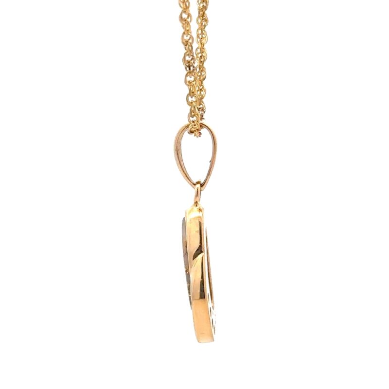 Gold Quartz & Diamonds Pendant - Image 3