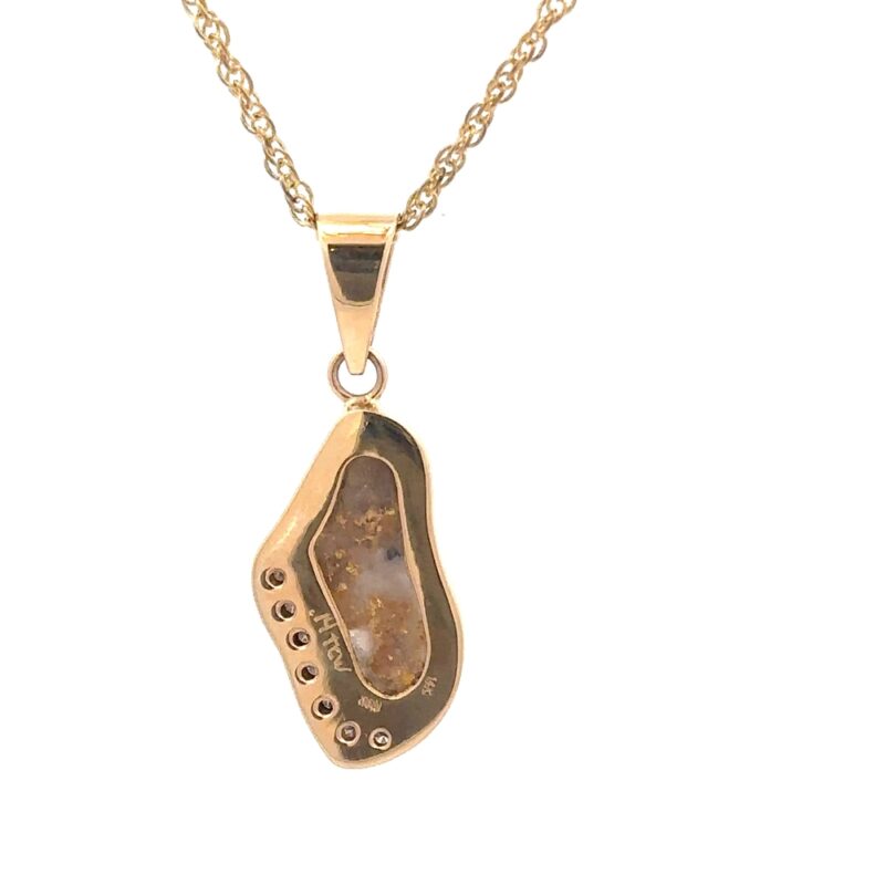 Diamond & Quartz Pendant - Image 3