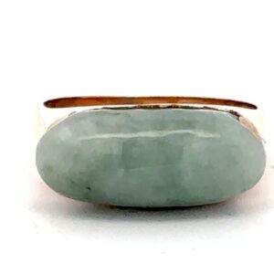 Estate 18K Jade Ring