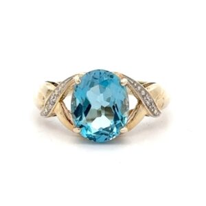 Estate Blue Topaz Ring