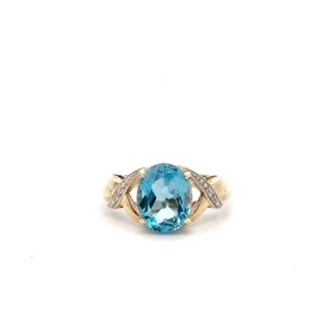 Estate Blue Topaz Ring