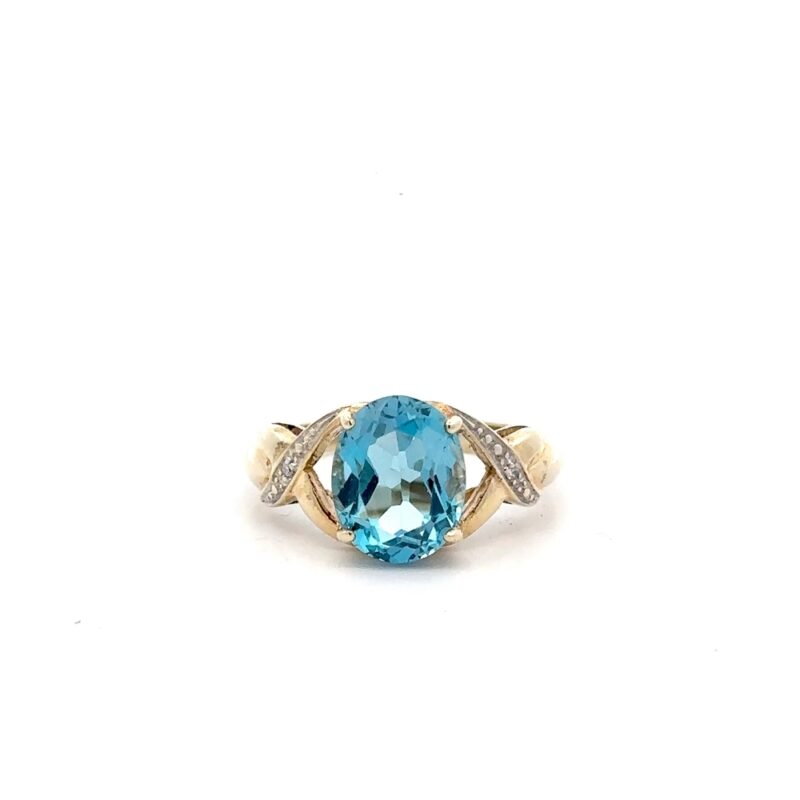 Estate Blue Topaz Ring
