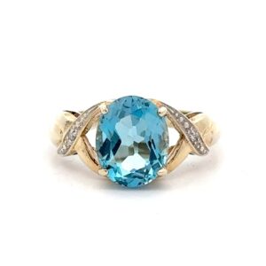 Estate Blue Topaz Ring