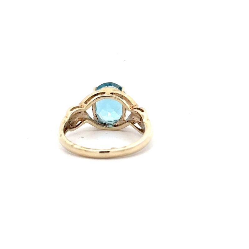 Estate Blue Topaz Ring - Image 3