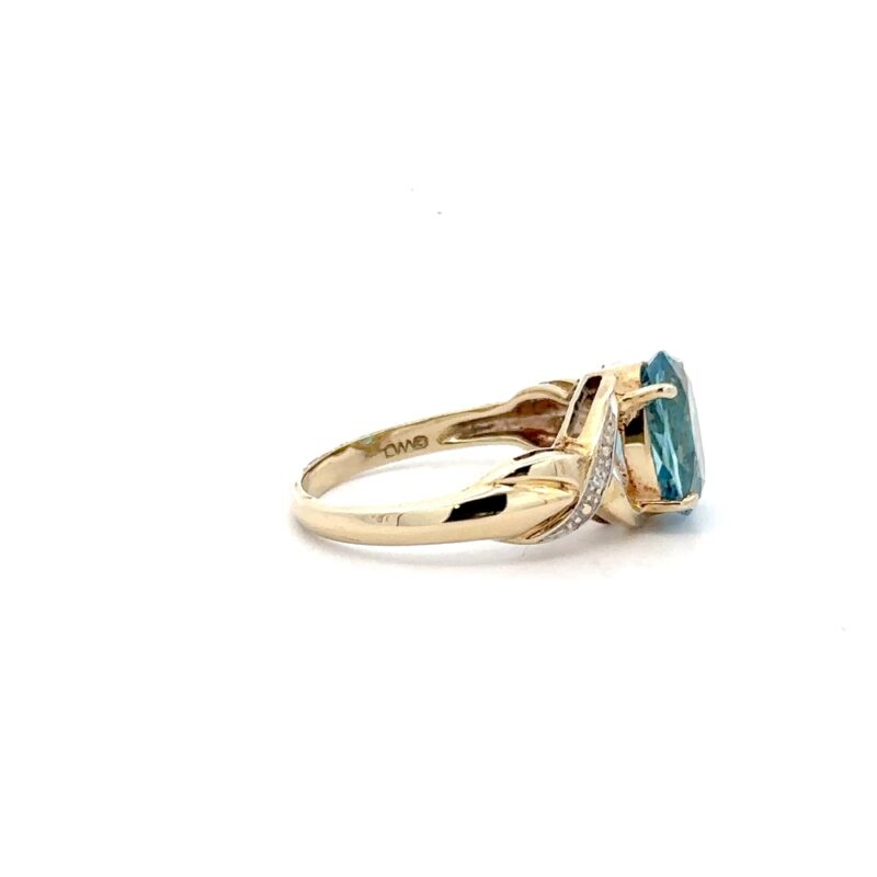 Estate Blue Topaz Ring - Image 2