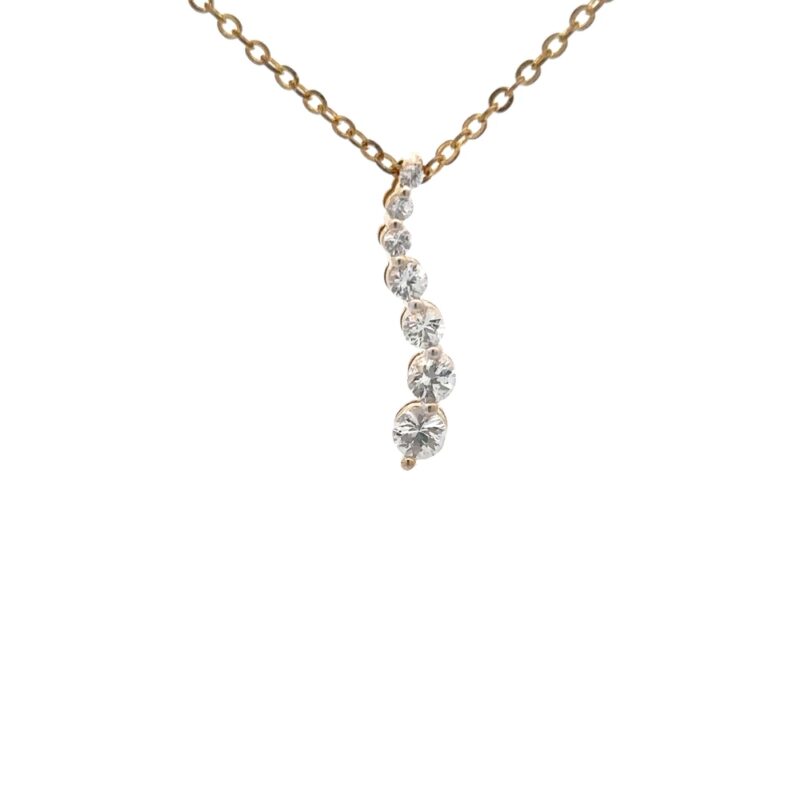 Estate White Topaz Pendant