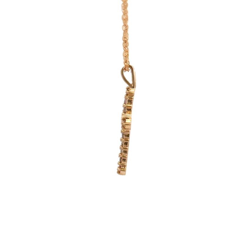 Estate Diamond Cross Pendant - Image 3