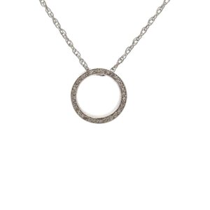 Estate Diamond Circle Pendant