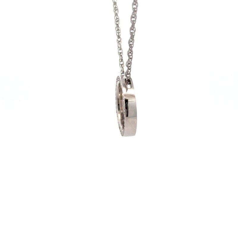 Estate Diamond Circle Pendant - Image 4
