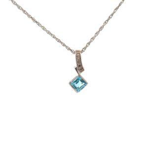 Estate Blue Topaz Pendant