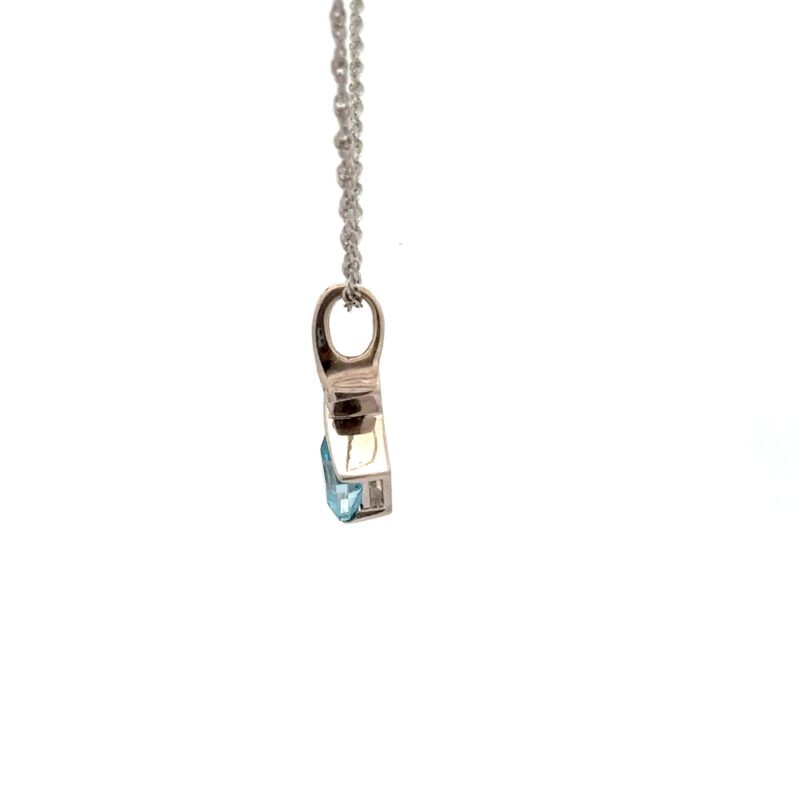 Estate Blue Topaz Pendant - Image 4