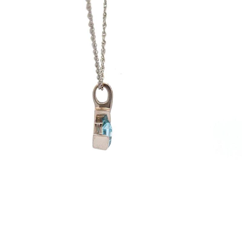 Estate Blue Topaz Pendant - Image 2