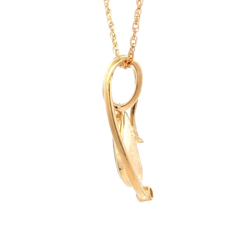 Gold Quartz Pendant P1820-GQ - Image 4