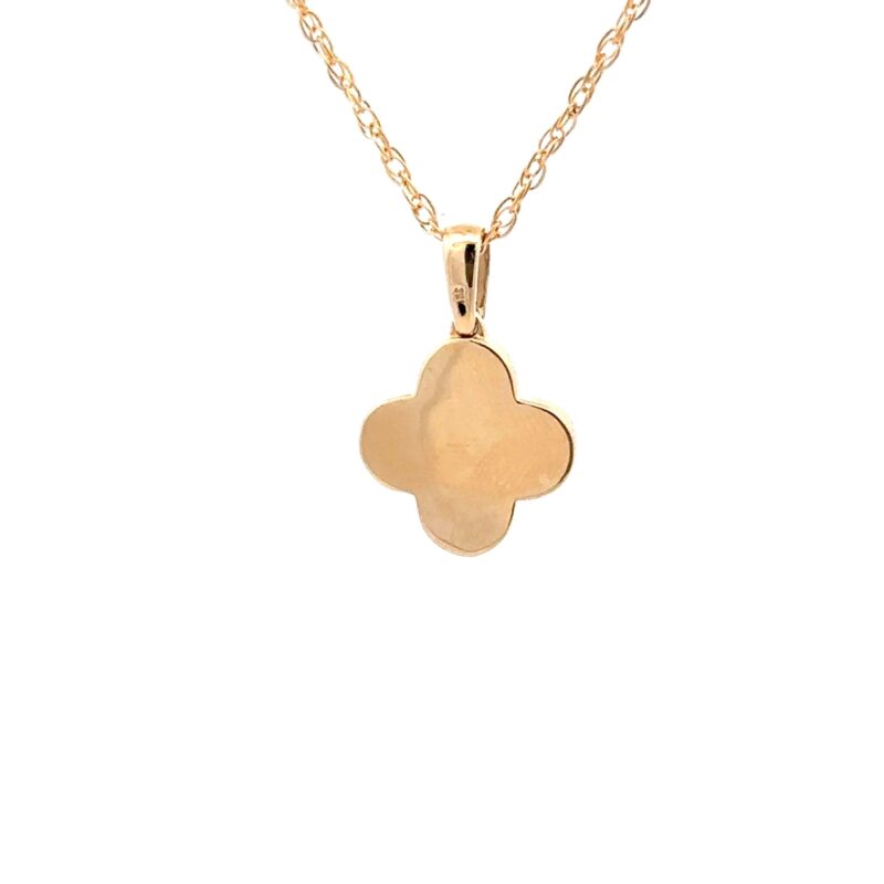 Clover Gold Quartz Pendant P3262-GQ - Image 3