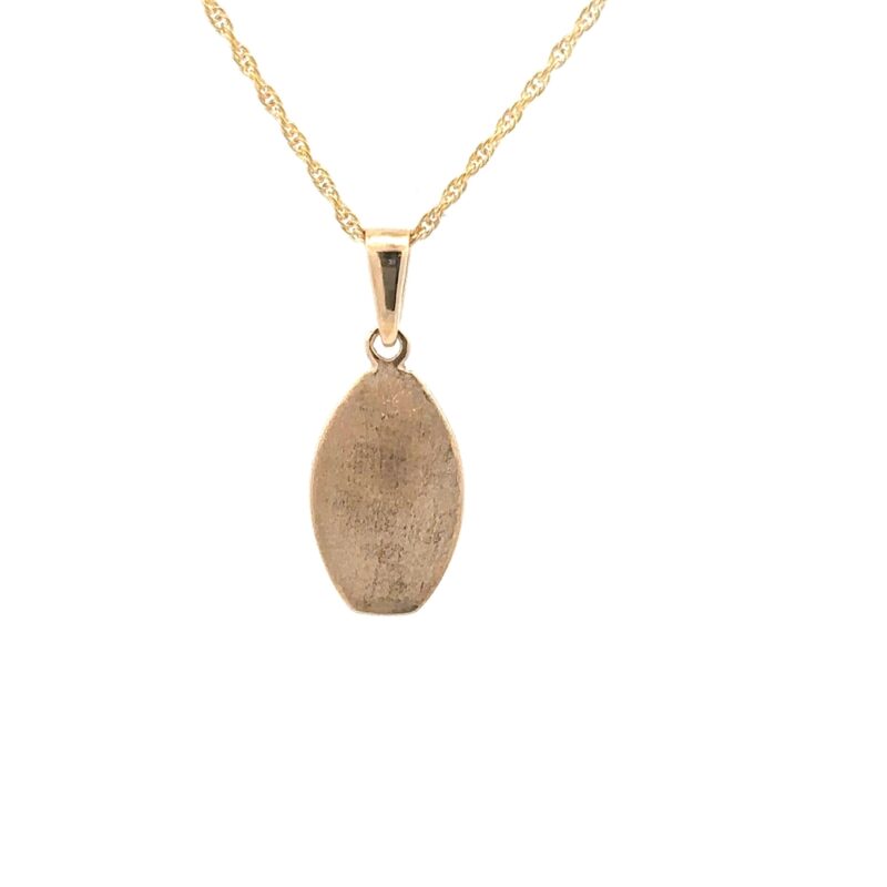 Gold Quartz Oval Pendant PP1344Q - Image 3