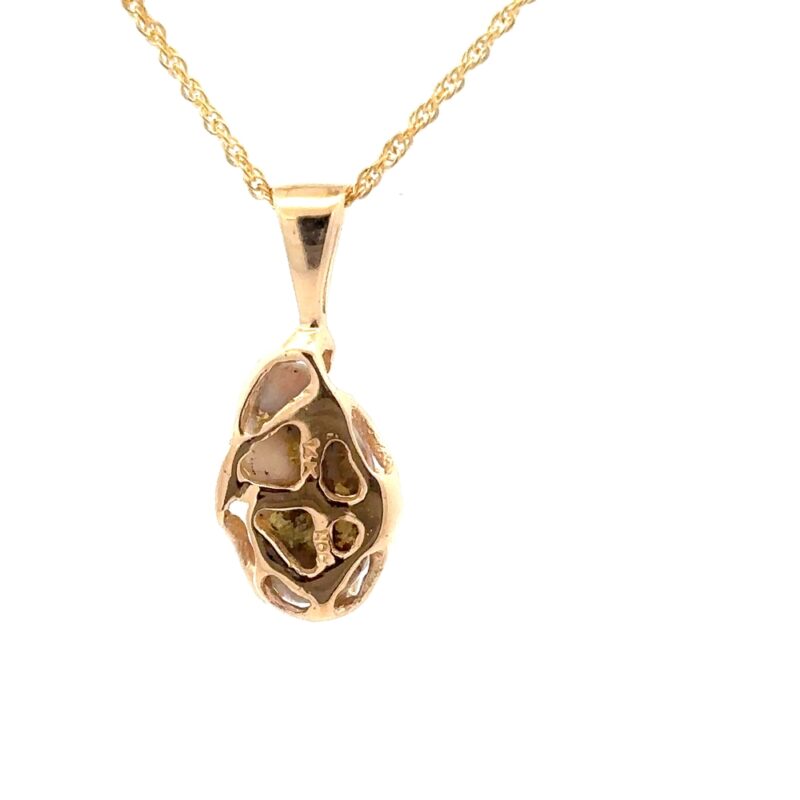 Gold Quartz Pendant PRL1031Q - Image 3